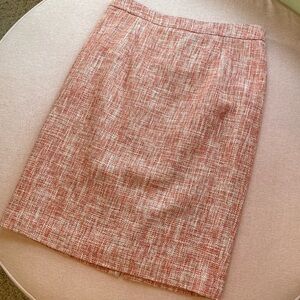 Pendleton Cotton Blend Skirt…peach & cream SZ 10